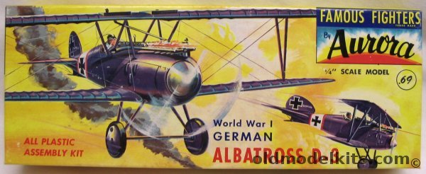 Aurora 1/48 Albatross D-3 (Albatros D.III / DIII), 104-69 plastic model kit